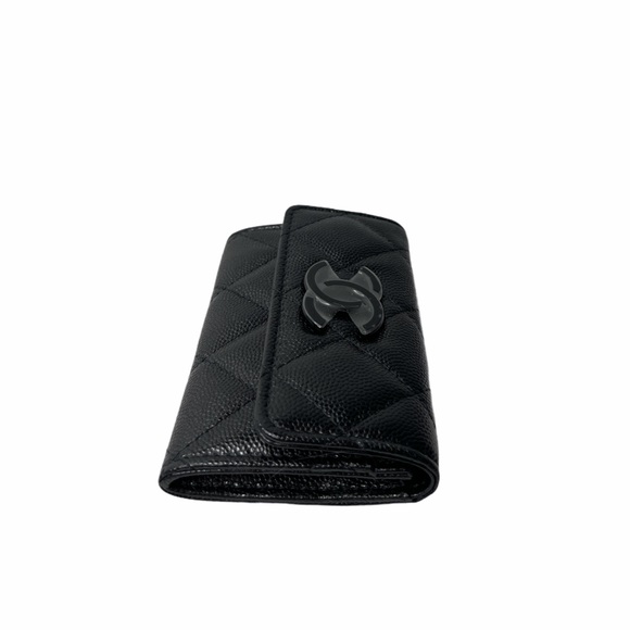 ❌SOLD❌Chanel Caviar So Black Card Holder Wallet - Picture 5 of 8